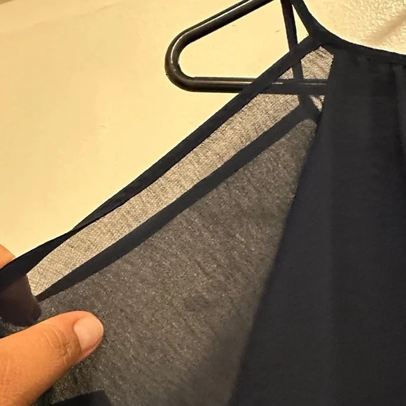 Emma & Michele Elegant dark blue Cold Shoulder Dress - Picture 8 of 8